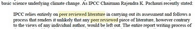 pachauri peer review EPA