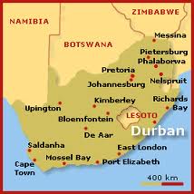 Durban karta