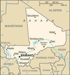 mali map 2010worldfactbook 300 1