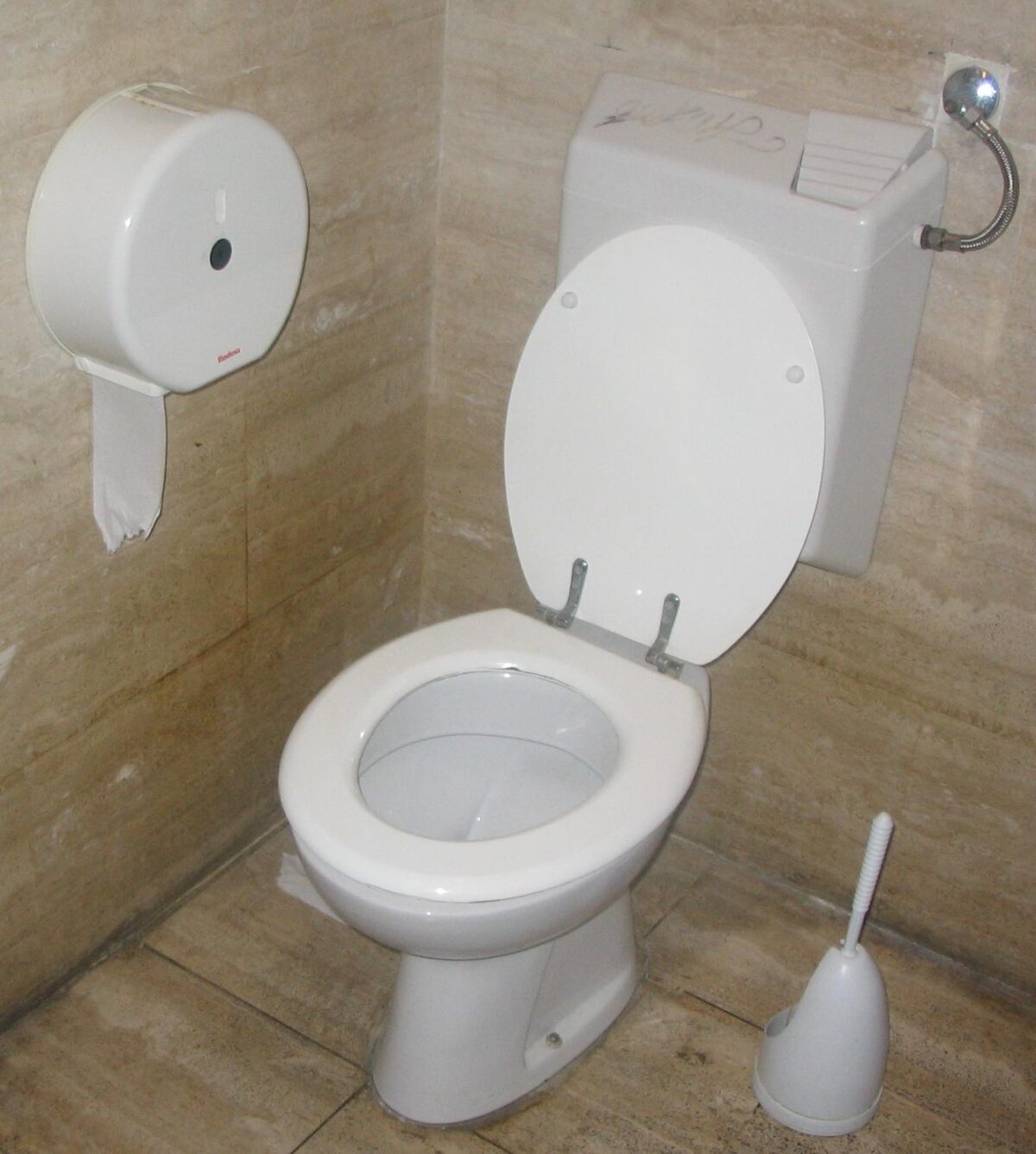 Toilet with flush water tank