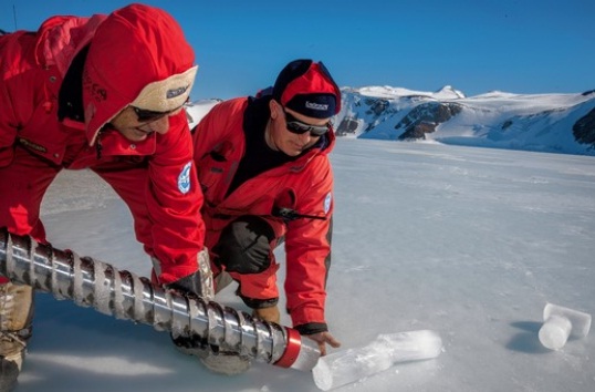 Forskare på Antarktis