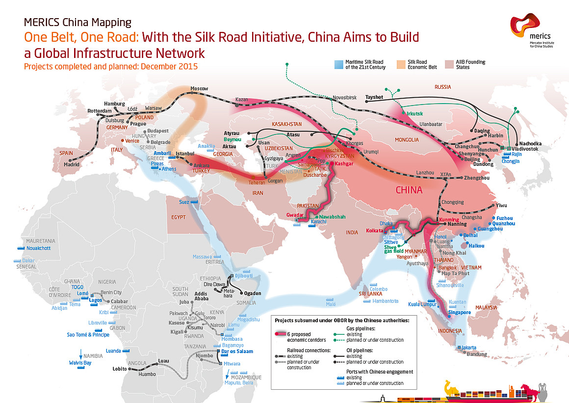 One Belt One Road OBOR China projects
