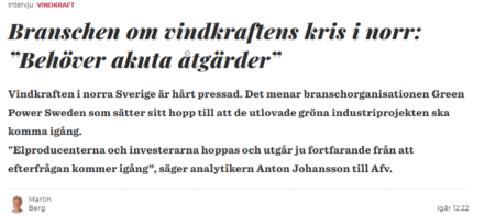 vindkraft akut
