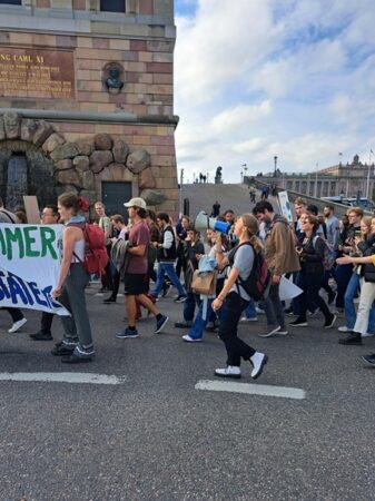Stor klimatmarsch i Stockholm idag 1 Klimatmarsch 2023
