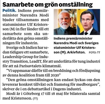 Indien – svenska media hycklar. Doakör i grönsången. 2 NA Indien 1