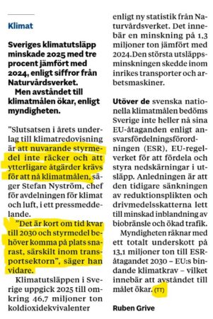Orimliga utsläppsmål till mer skada än nytta 3 Utslappsmalet 2